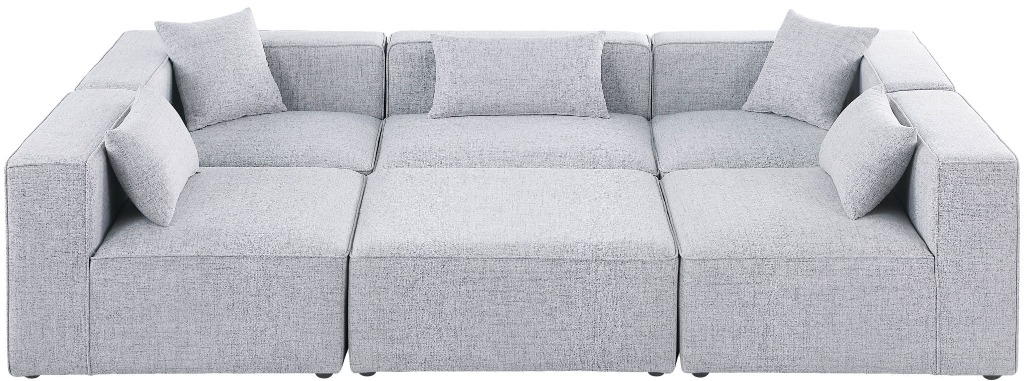 Cube - Linen 6 Piece Modular Sectional - Urban Living Furniture (Los Angeles, CA)