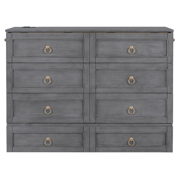 Murphy Bed With Large Drawers And Stylish Design