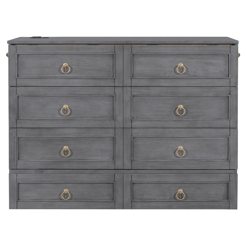 Murphy Bed With Large Drawers And Stylish Design