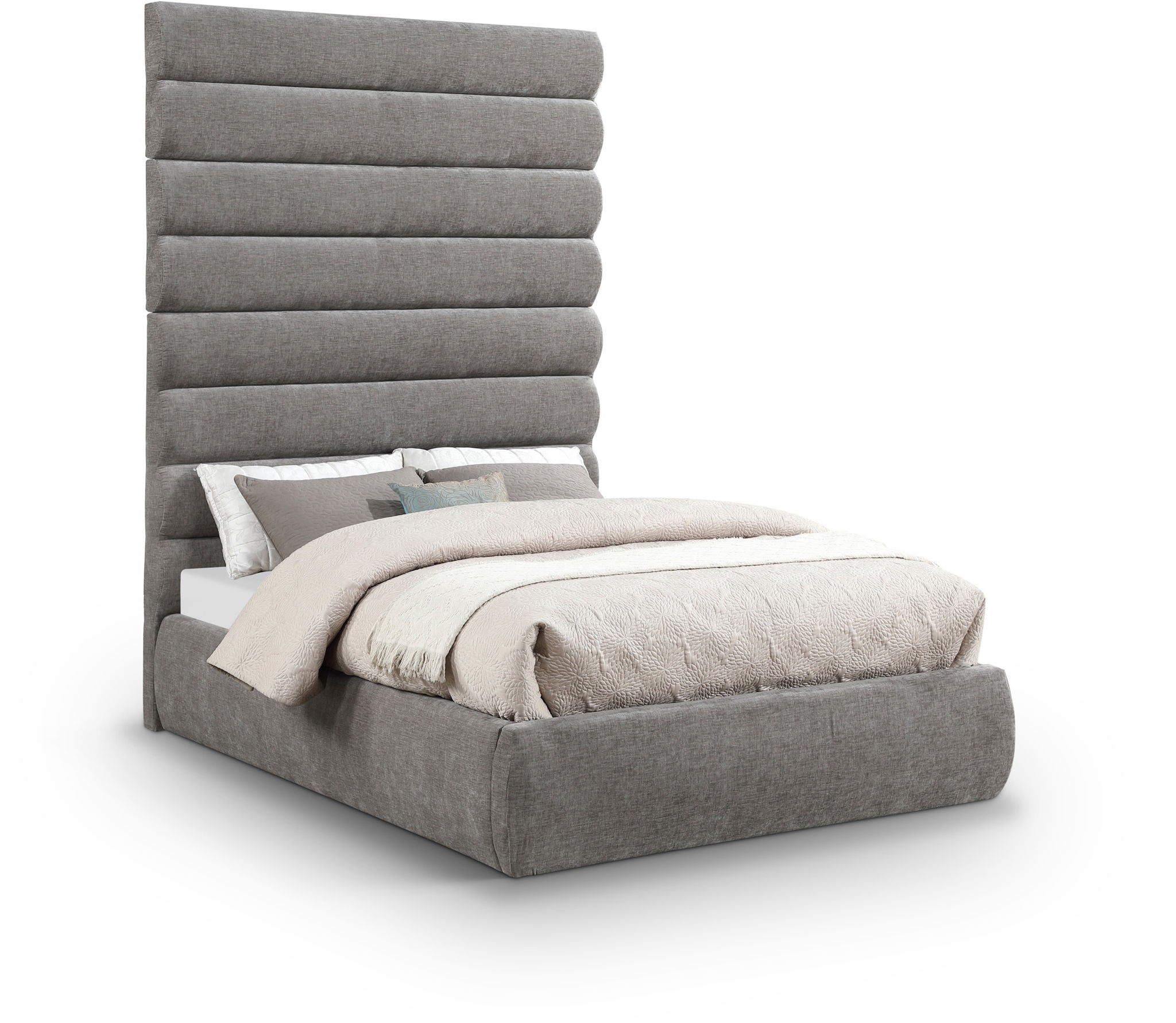 Adam - Chenille Fabric Bed With 89" Headboard - Urban Living Furniture (Los Angeles, CA)