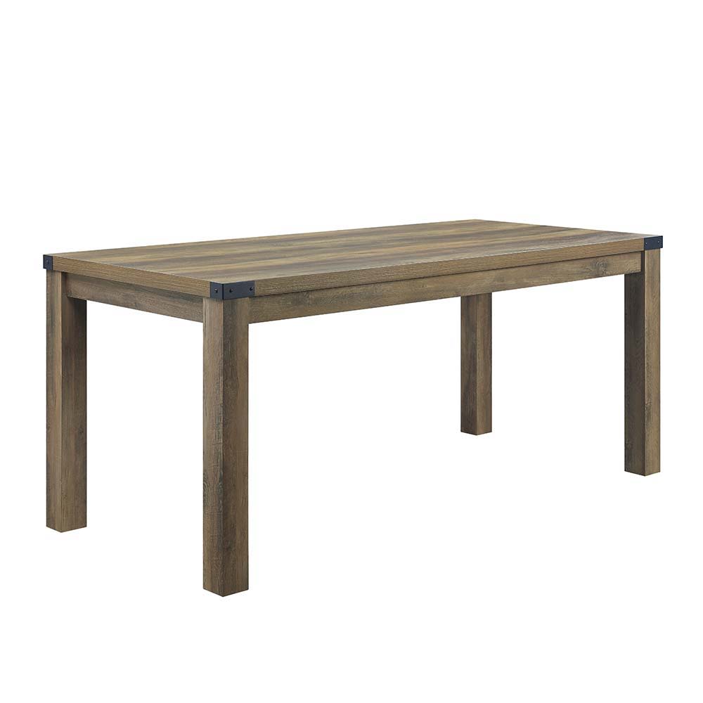 Abiram - Dining Table - Rustic Oak Finish - Urban Living Furniture (Los Angeles, CA)