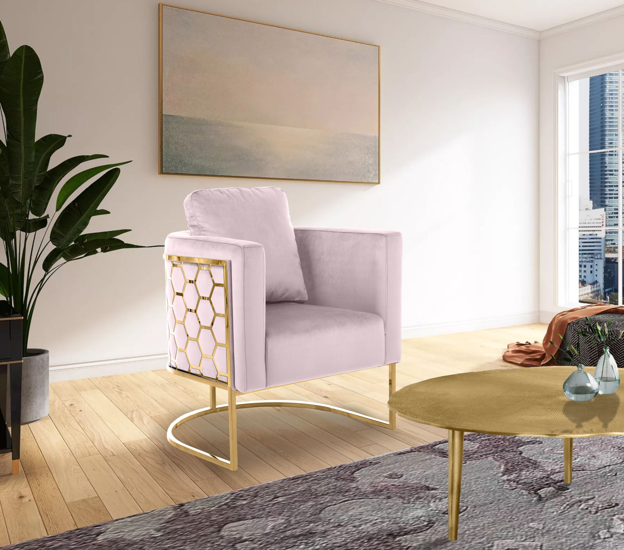 Casa - Chair with Gold Legs - Urban Living Furniture (Los Angeles, CA)