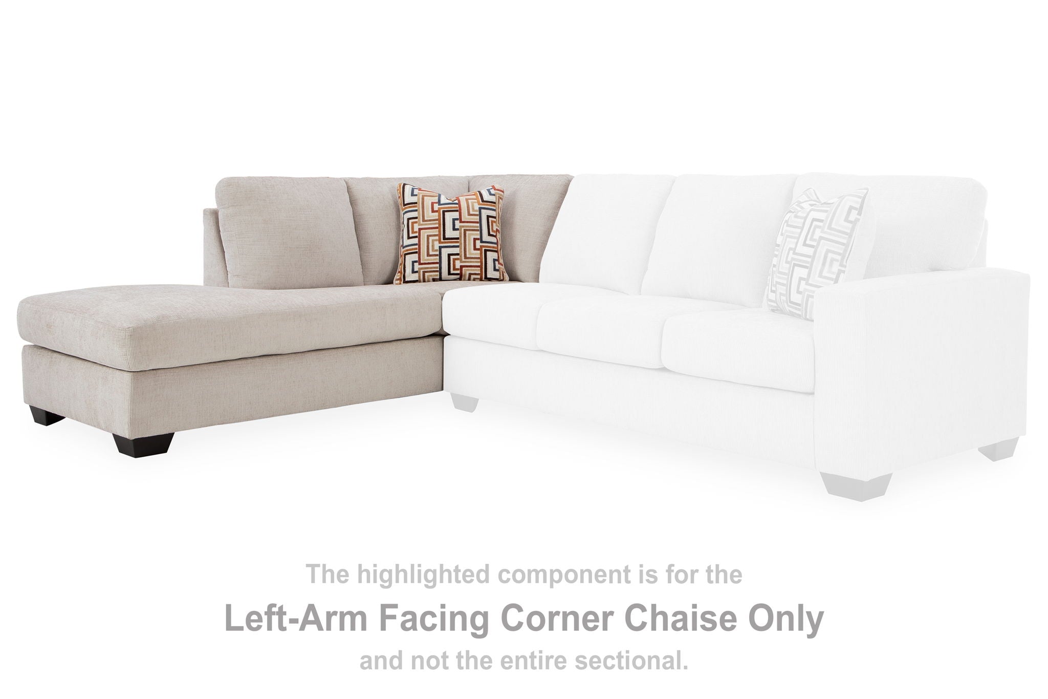 Aviemore - Stone - Laf Corner Chaise - Urban Living Furniture (Los Angeles, CA)