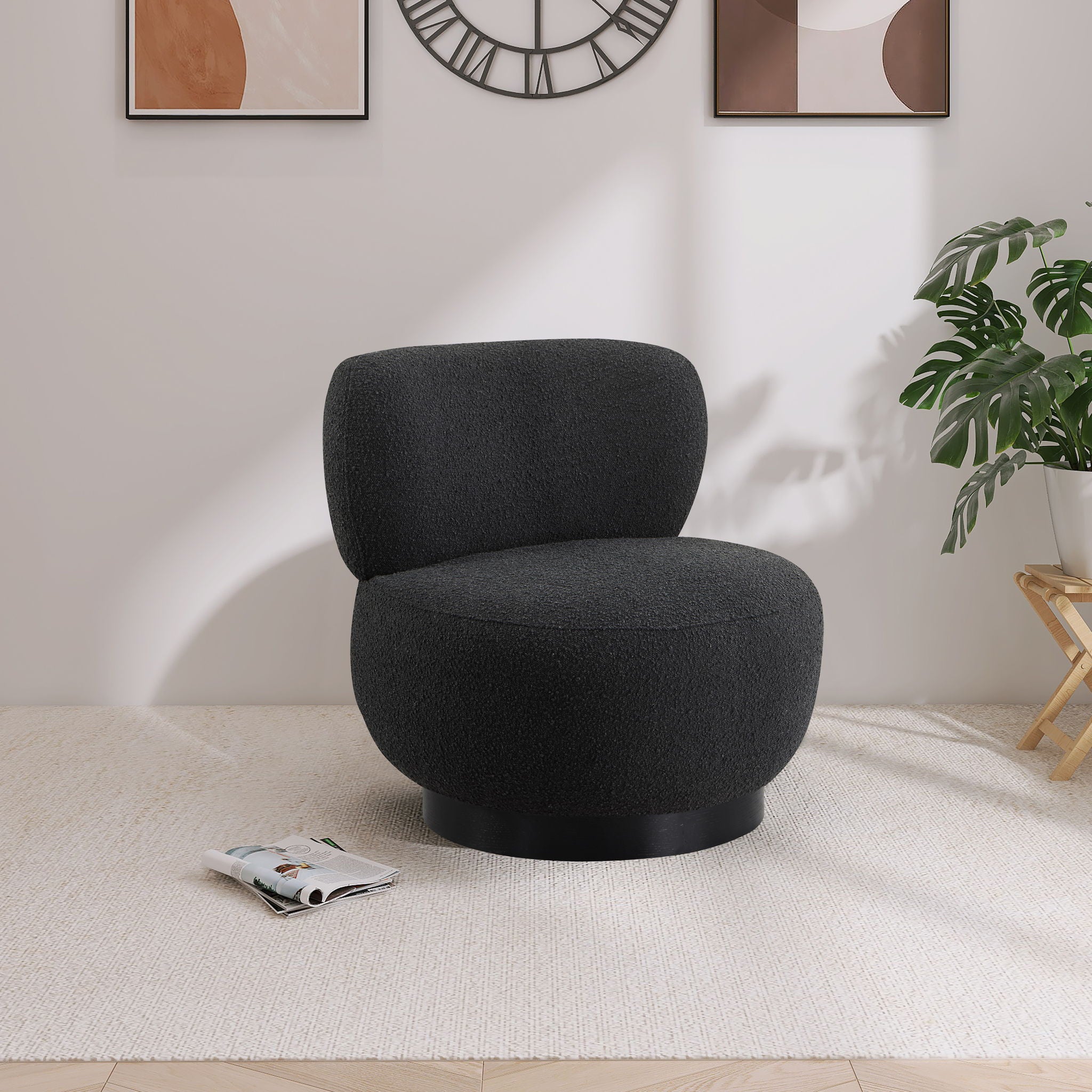 Calais - Accent Chair With Black Base - Urban Living Furniture (Los Angeles, CA)