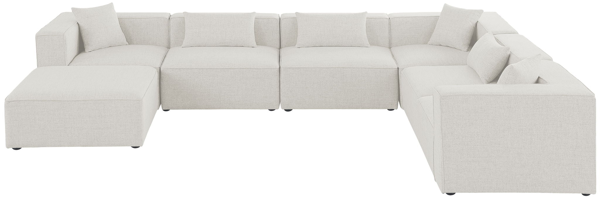 Cube - Linen 7 Piece Modular Sectional - Urban Living Furniture (Los Angeles, CA)