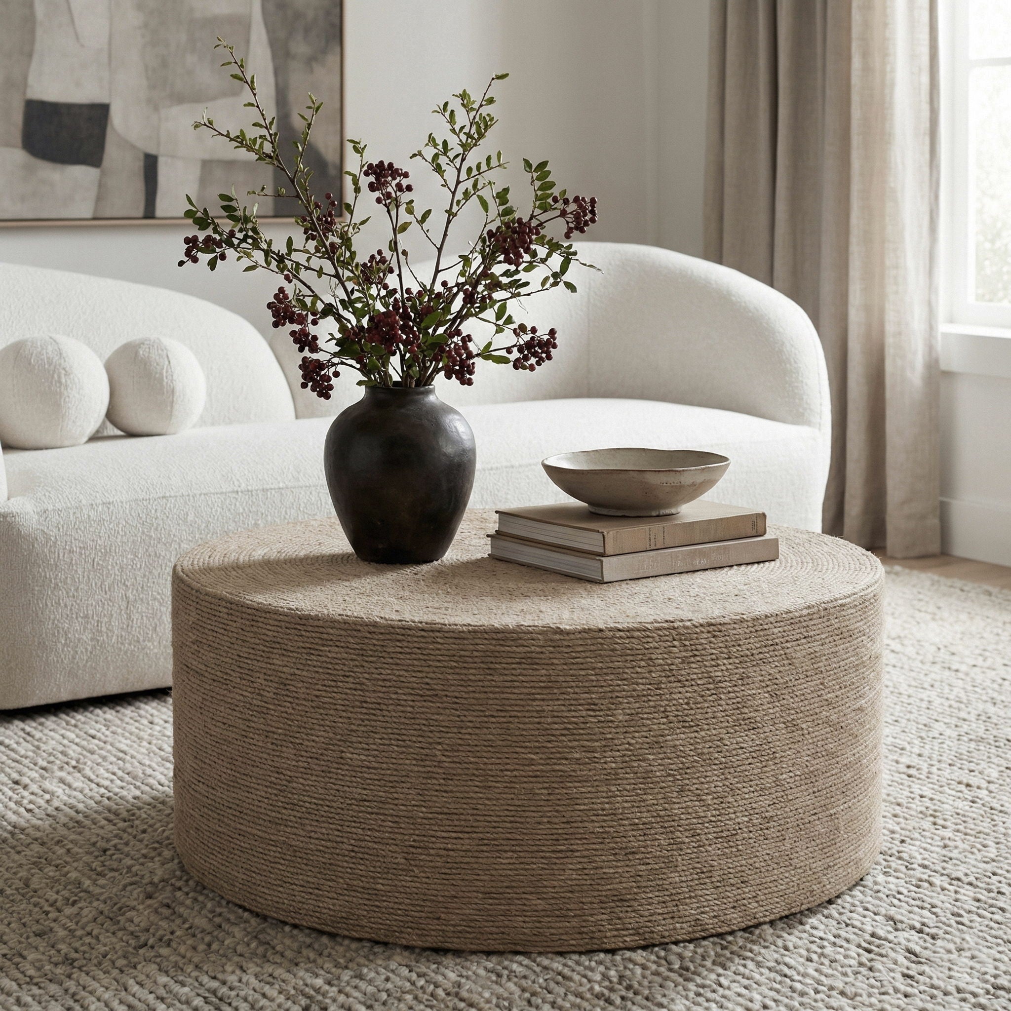 Meadow - Jute Table - Urban Living Furniture (Los Angeles, CA)
