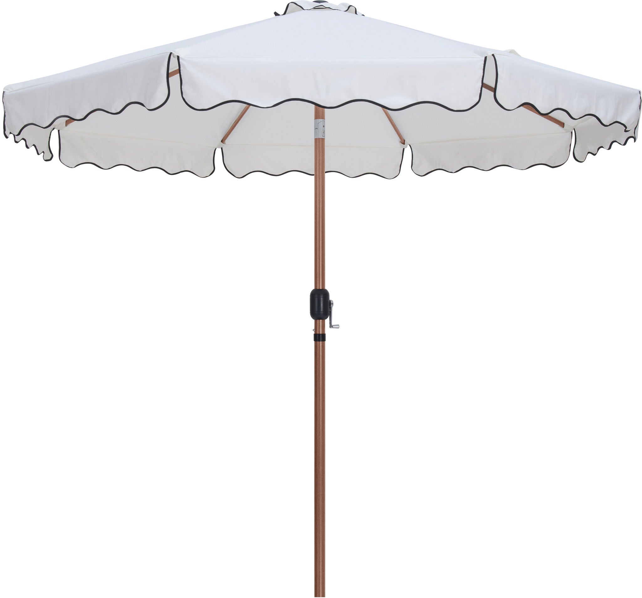 Amalfi - Aluminum Patio Umbrella - White Base / Light Brown Pole - Urban Living Furniture (Los Angeles, CA)