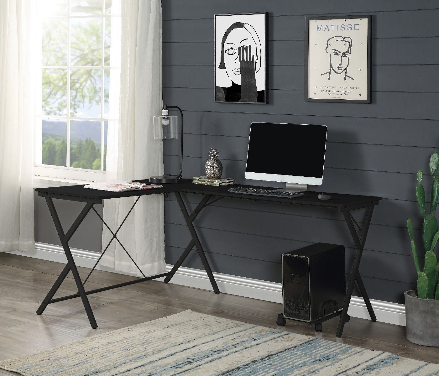 Dazenus - Desk - Black Finish - Urban Living Furniture (Los Angeles, CA)