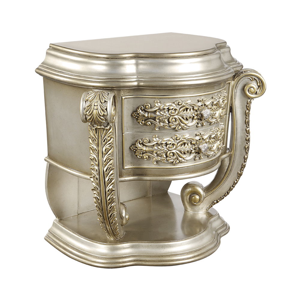 Danae - Nightstand - Champagne & Gold - Urban Living Furniture (Los Angeles, CA)