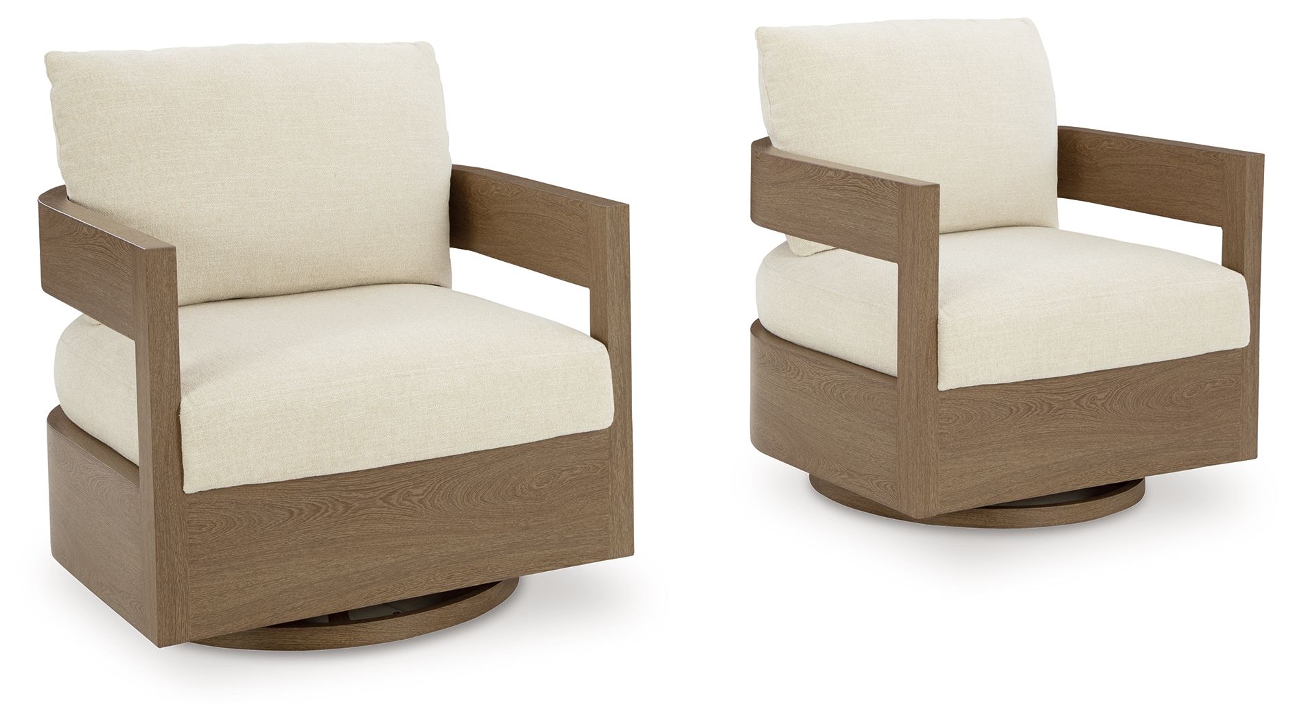 Serene Bay - Dark Brown / White - Swivel Glider Chair With Cushion - Urban Living Furniture (Los Angeles, CA)