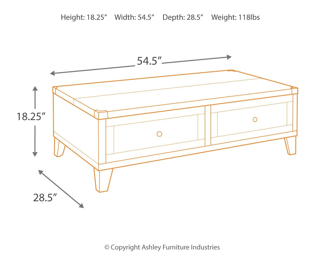 Todoe - Dark Gray - Lift Top Cocktail Table - Urban Living Furniture (Los Angeles, CA)