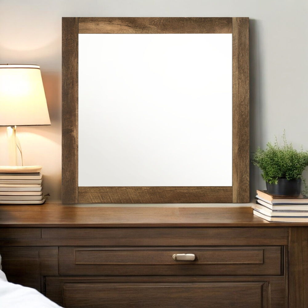 Morales - Mirror - Rustic Oak - Urban Living Furniture (Los Angeles, CA)