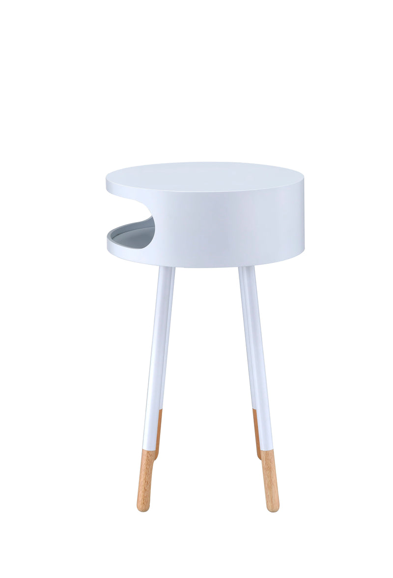 Sonria - Round Accent Table - Natural White - Urban Living Furniture (Los Angeles, CA)