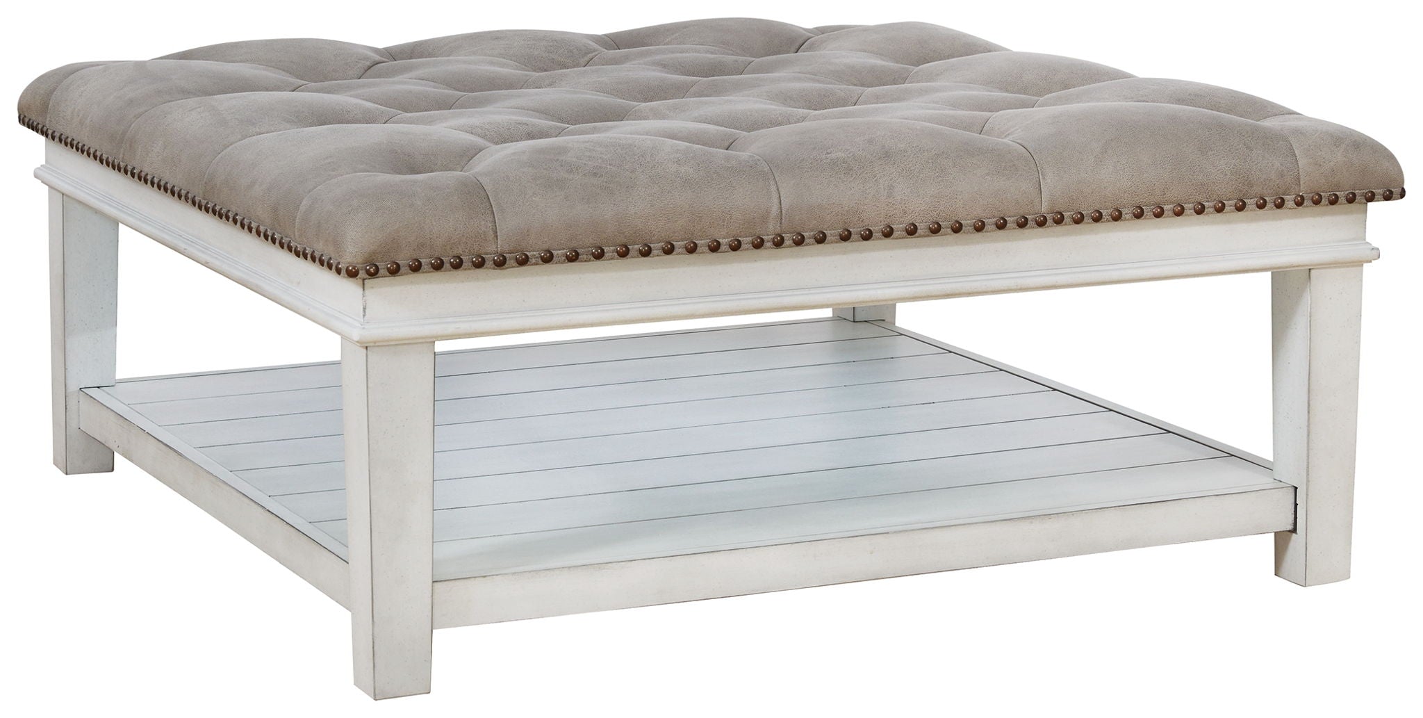 Kanwyn - Whitewash - Uph Ottoman Cocktail Table - Urban Living Furniture (Los Angeles, CA)