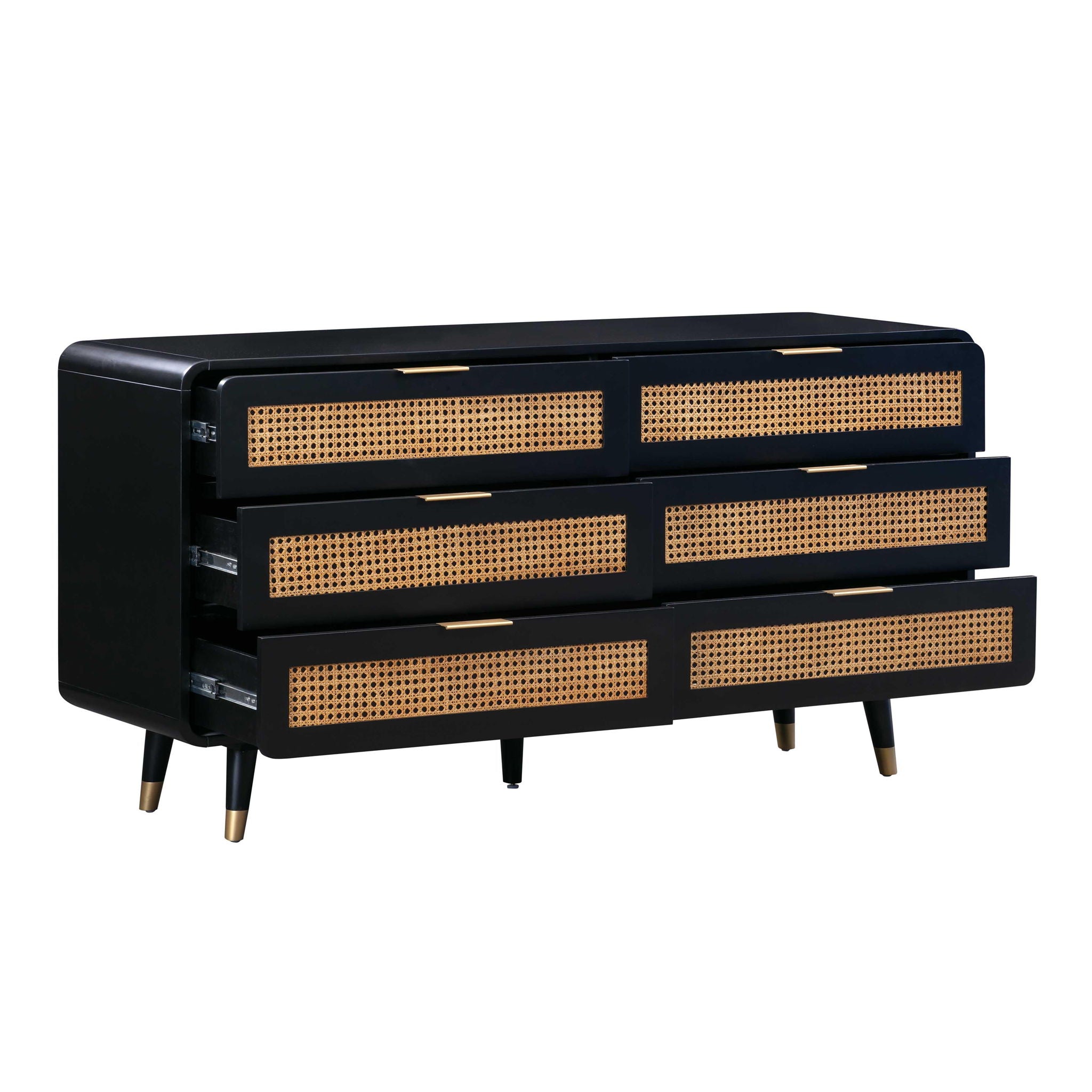 Christine - 6 Drawer Dresser - Black - Urban Living Furniture (Los Angeles, CA)