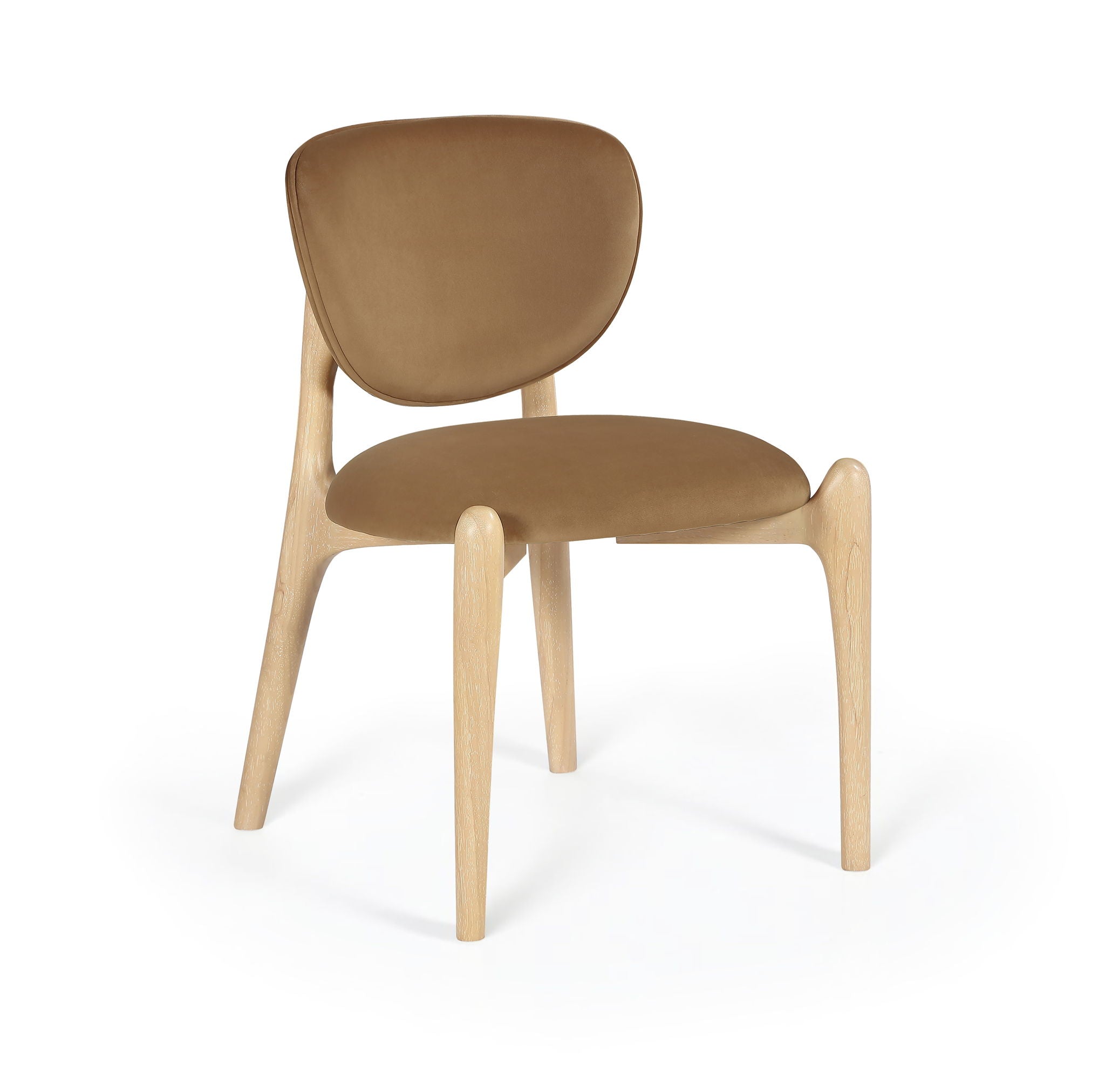 Velora - Upholstered Dining Chair (Set of 2) - Saddle / Natural - Urban Living Furniture (Los Angeles, CA)