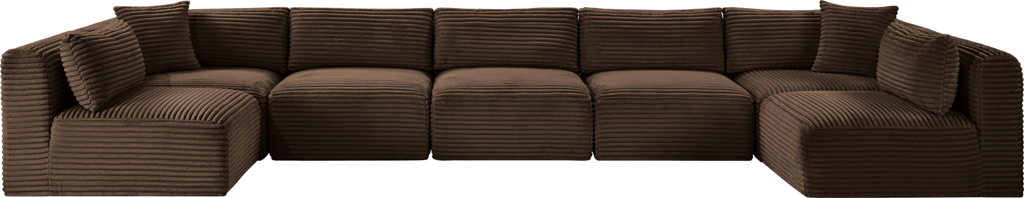 Shaggy - 7 Piece Modular U-Shaped Armless Sectional - Urban Living Furniture (Los Angeles, CA)