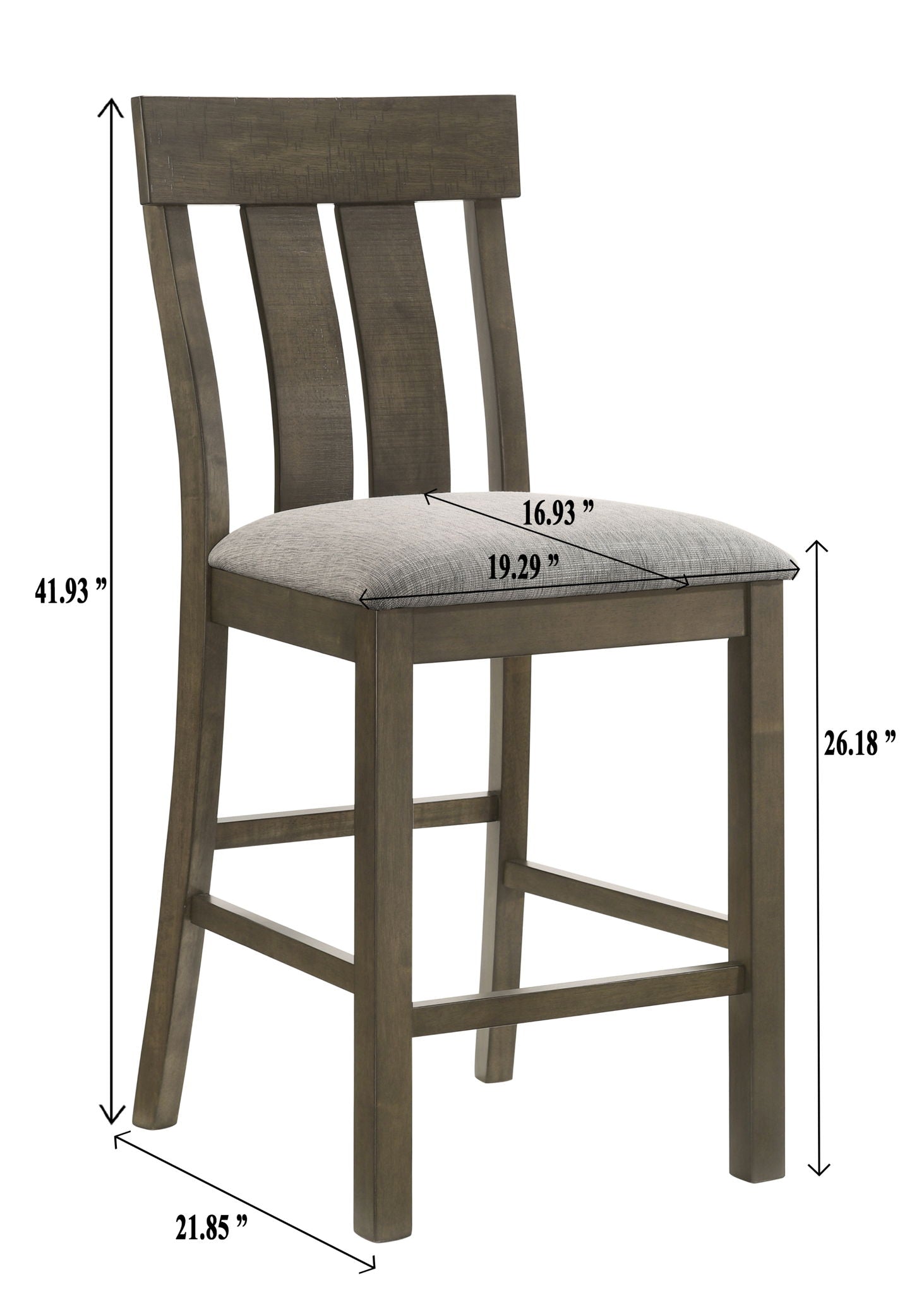 Lloyd - Counter Height Chair (Set of 2) - Brown - Urban Living Furniture (Los Angeles, CA)