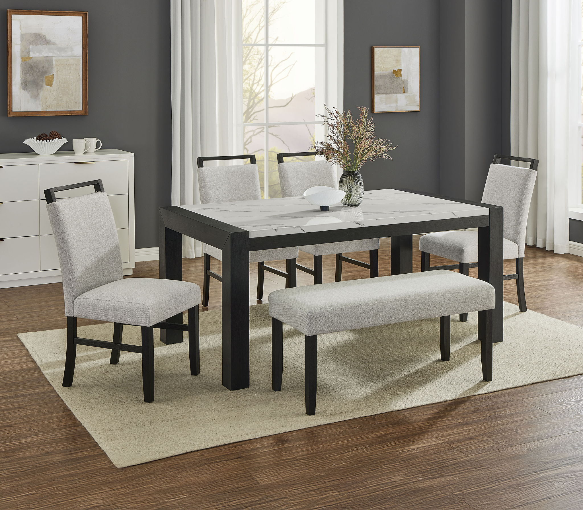 Jules - Bench - Charcoal / Gray