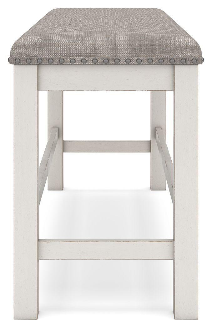 Robbinsdale - Dbl Counter Height Upholstered Dining Bench - Antique White - Urban Living Furniture (Los Angeles, CA)