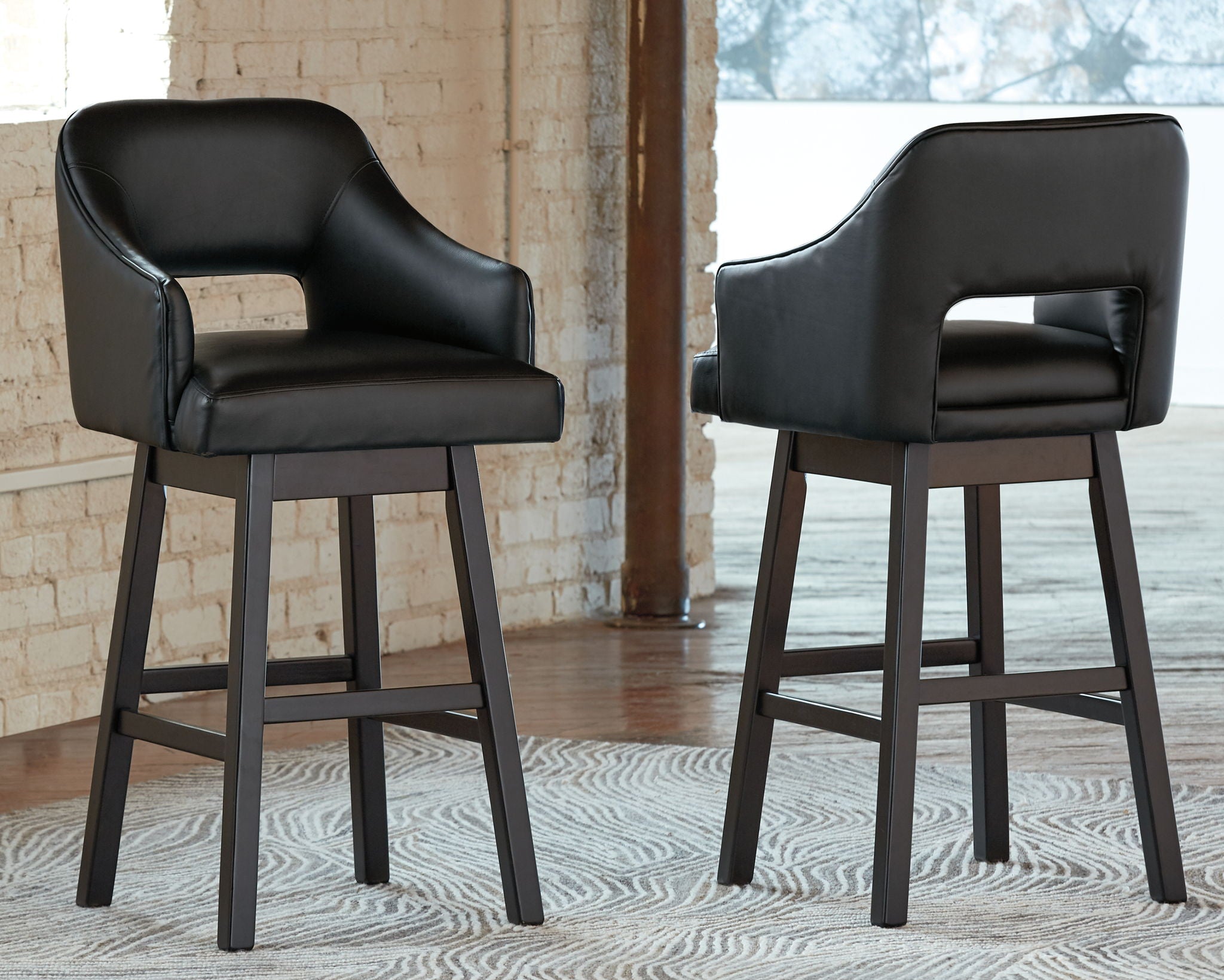 Tallenger - Upholstered Swivel Barstool (Set of 2) - Urban Living Furniture (Los Angeles, CA)