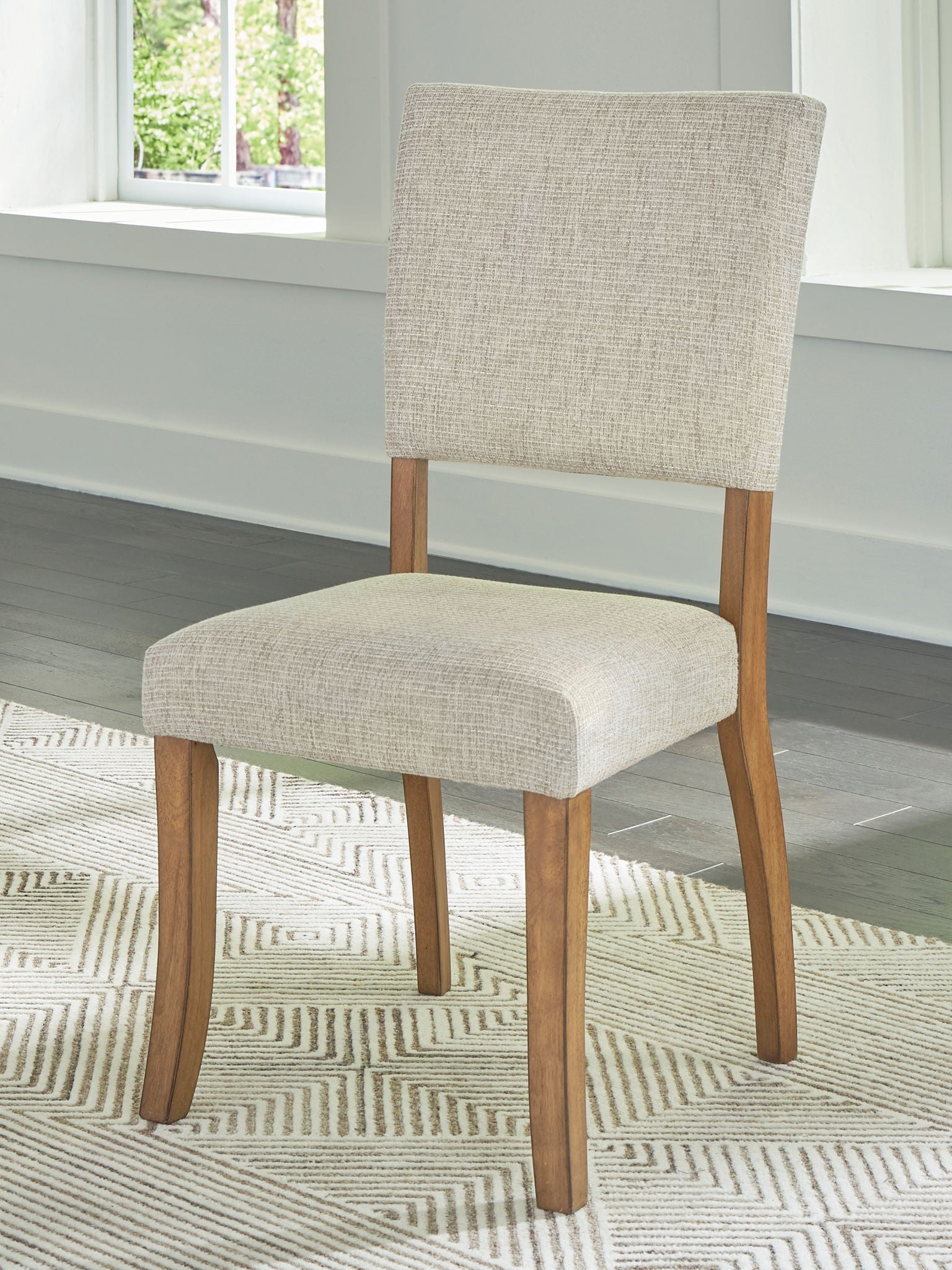 Rybergston - Light Brown - Dining Upholstered Side Chair (Set of 2) - Urban Living Furniture (Los Angeles, CA)