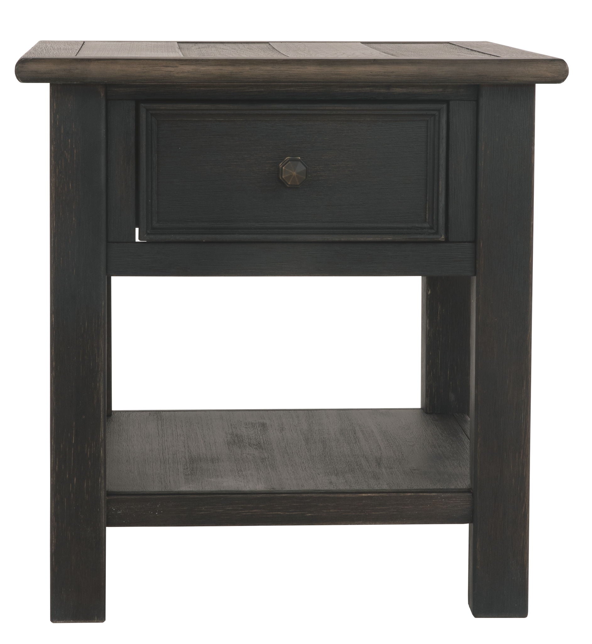 Tyler Creek - Grayish Brown / Black - Rectangular End Table - Urban Living Furniture (Los Angeles, CA)