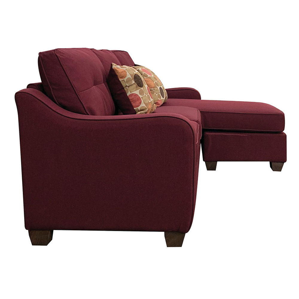 Cleavon II - Reversible Sectional Sofa & Ottoman With 2 Pillows - Red Linen - Urban Living Furniture (Los Angeles, CA)
