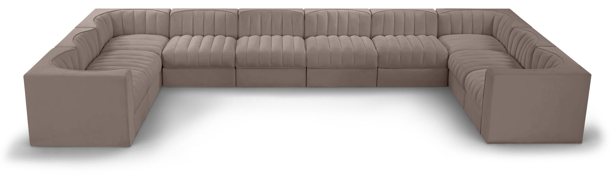 Rummi - Velvet Performance Fabric Upholstered 10 Piece Modular Sectional - Urban Living Furniture (Los Angeles, CA)
