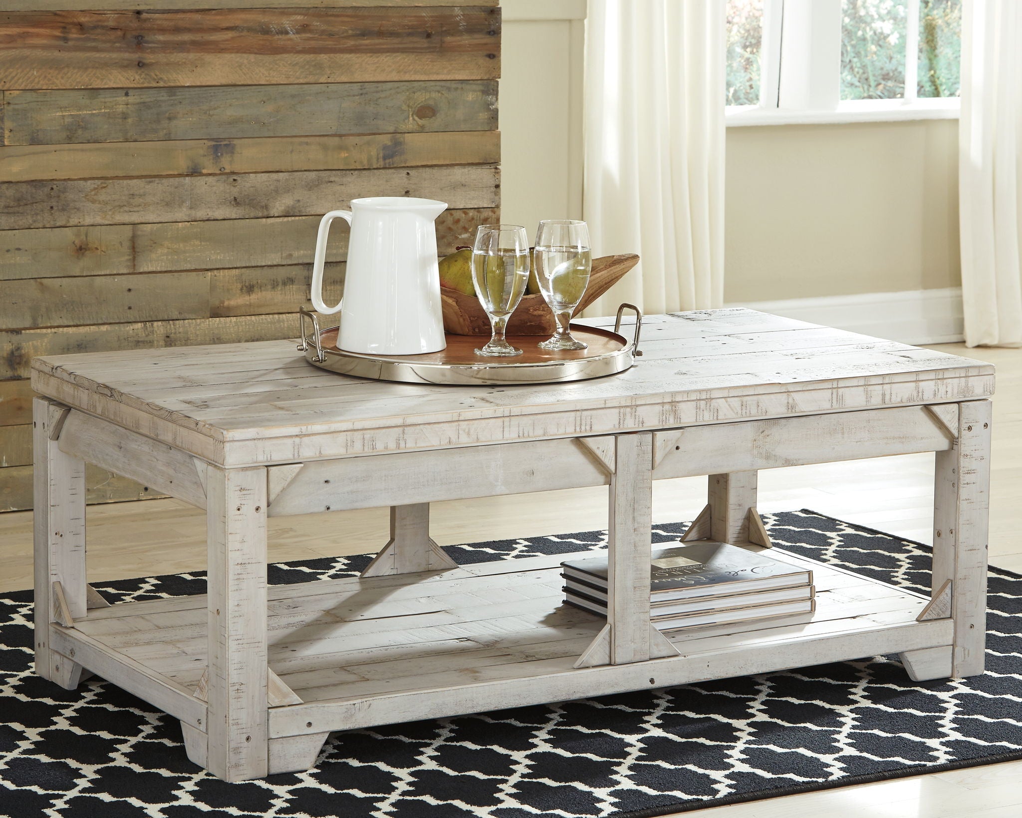 Fregine - Whitewash - Lift Top Cocktail Table - Urban Living Furniture (Los Angeles, CA)