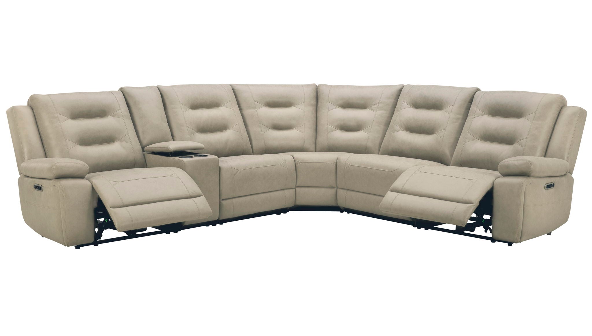 Caldwell - Power Armless Recliner - Tahoe Fog