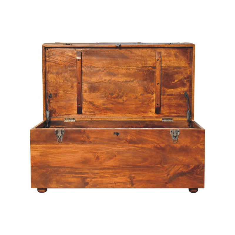 Buffalo - Leather Storage Trunk