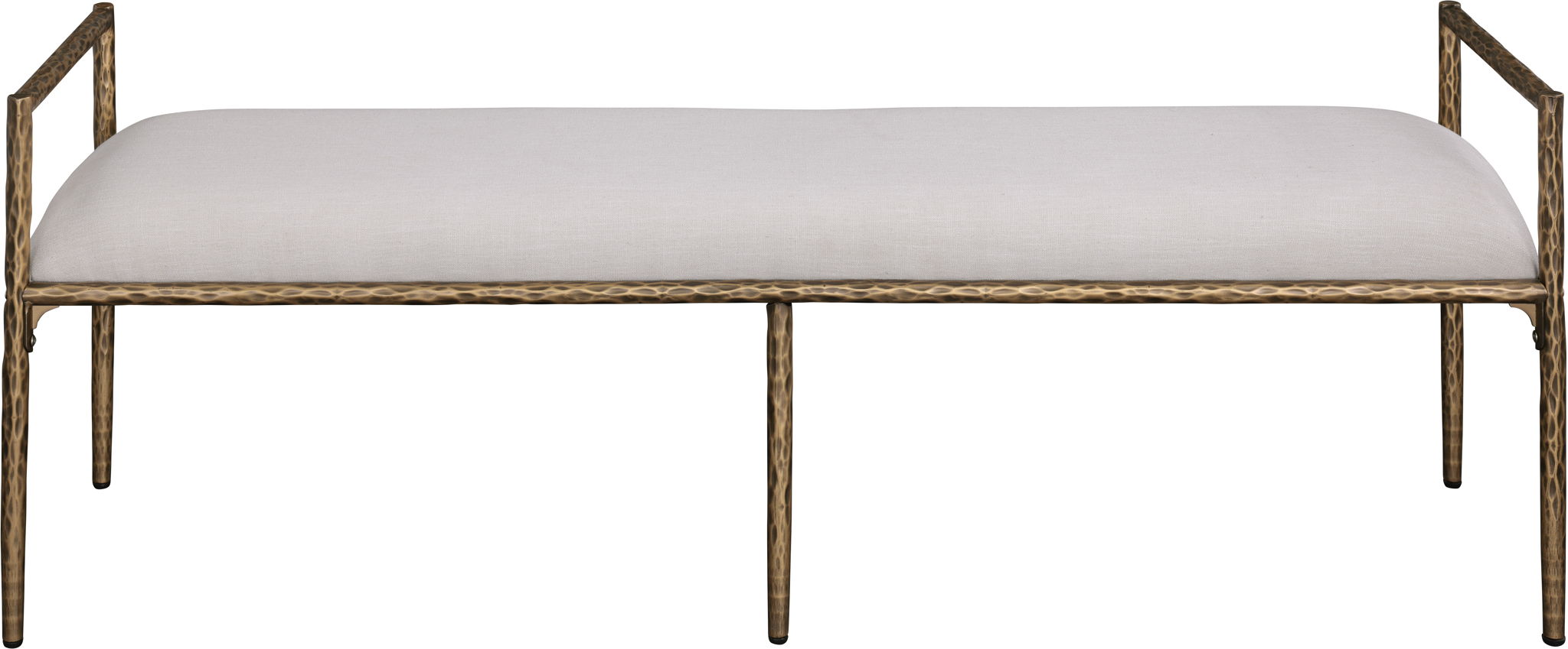 Axis - Linen Textured  Beige Fabric Upholstered Bench - Urban Living Furniture (Los Angeles, CA)