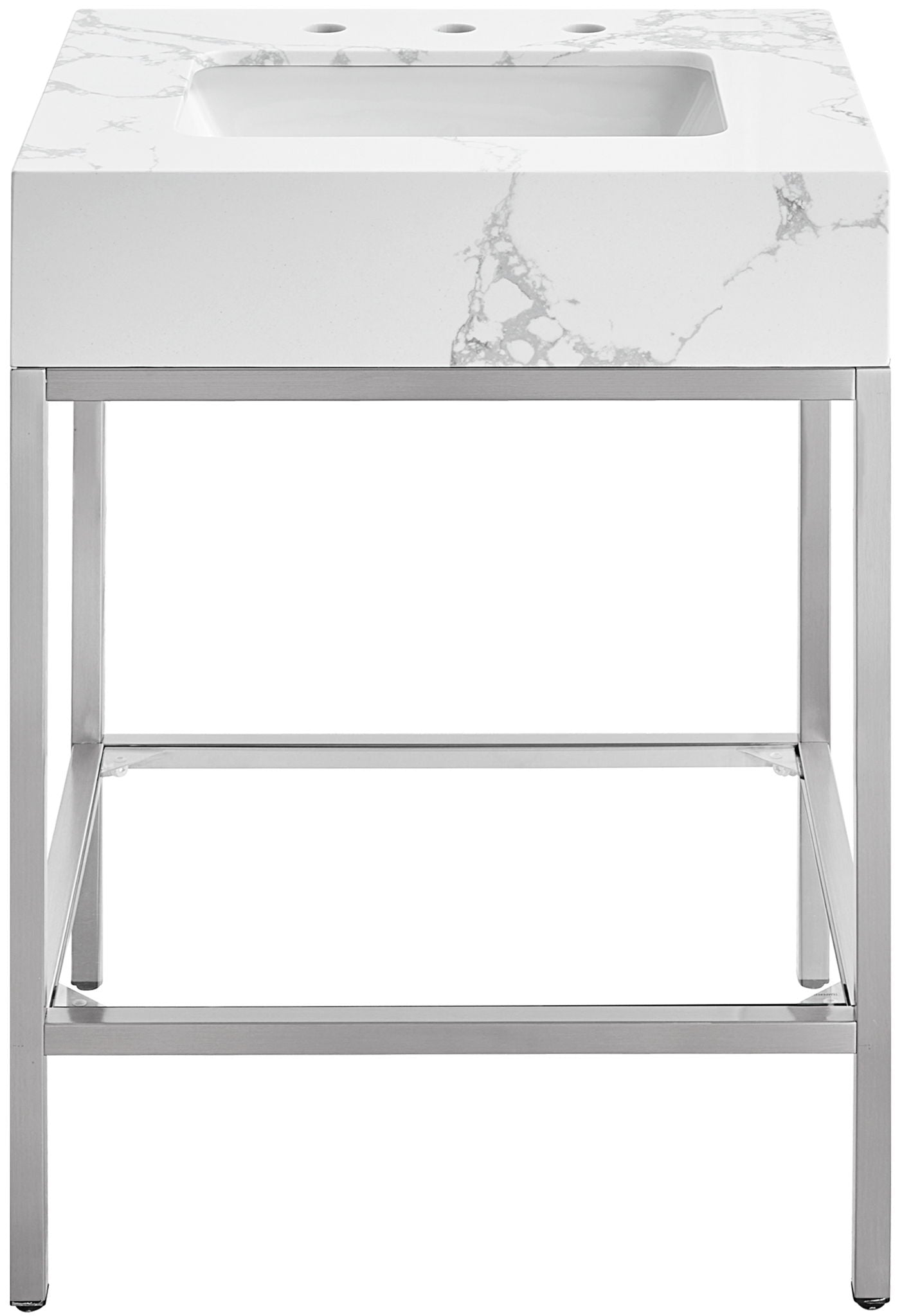 Marmo - Engineered Marble Bathroom Vanity With Chrome Base - Urban Living Furniture (Los Angeles, CA)