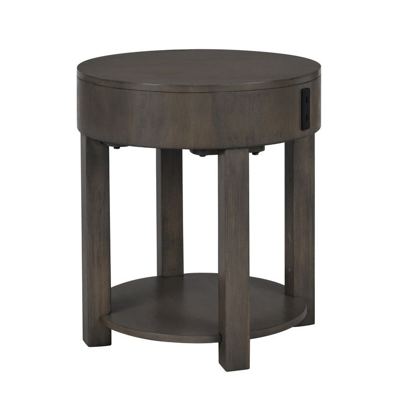 Jonah - MDF End Table With USB Ports - Light Brown - Urban Living Furniture (Los Angeles, CA)