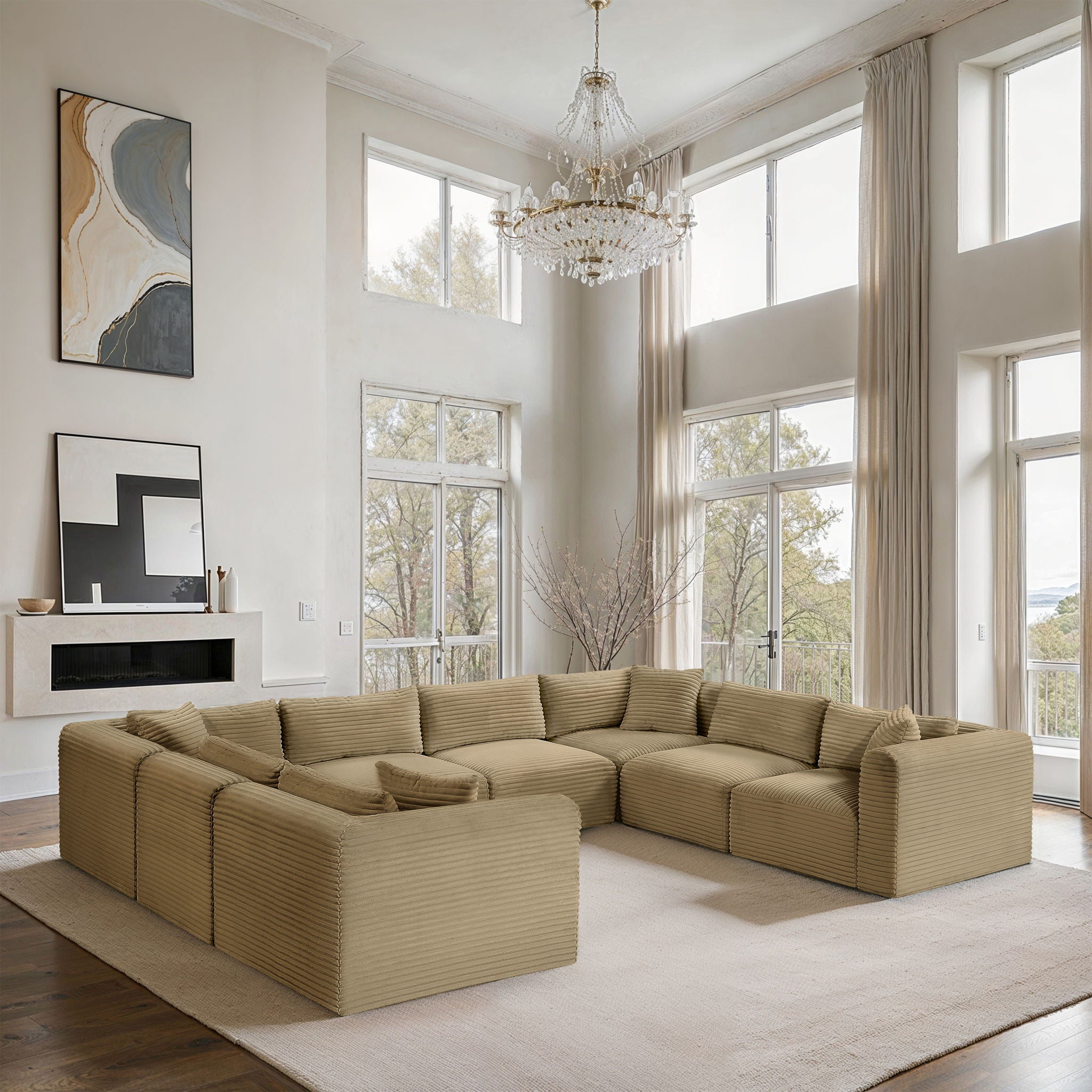 Shaggy - 8 Piece Modular U-Shaped Sectional - Urban Living Furniture (Los Angeles, CA)