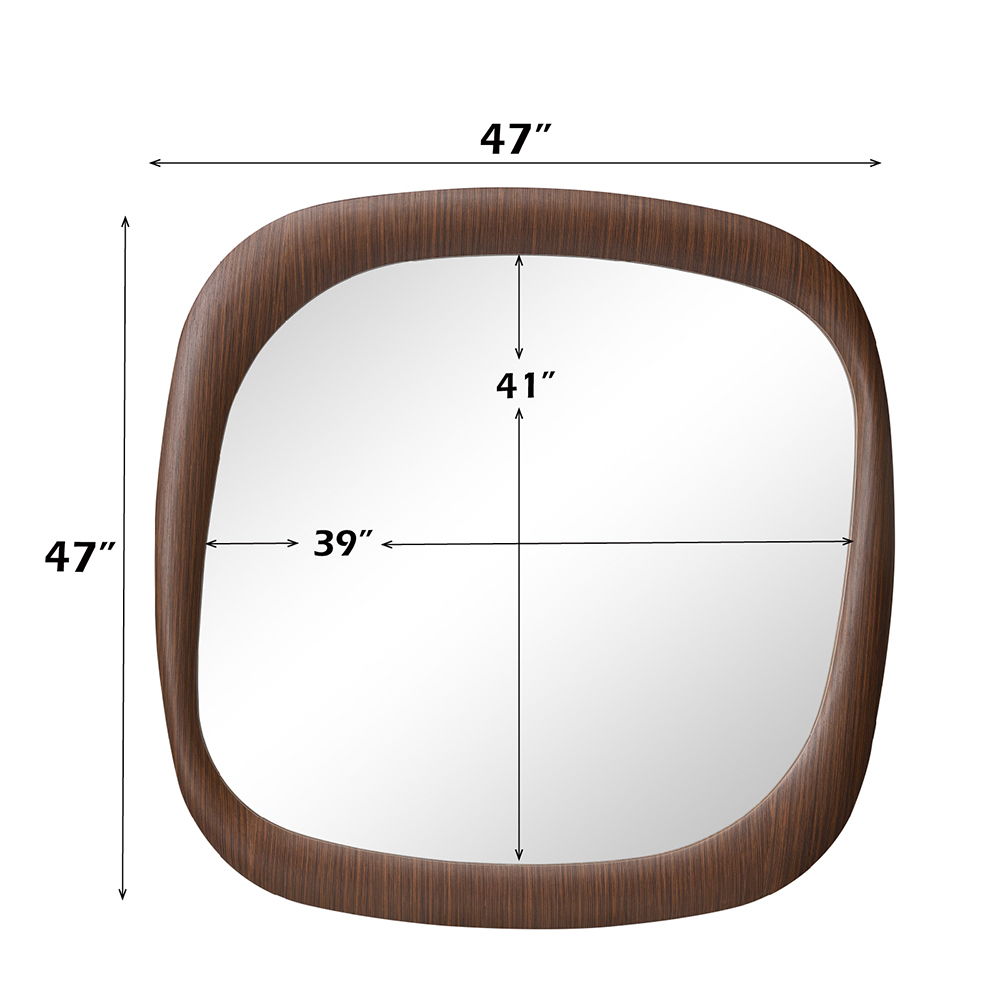 Dana - Accent Mirror - Dark Walnut - Urban Living Furniture (Los Angeles, CA)