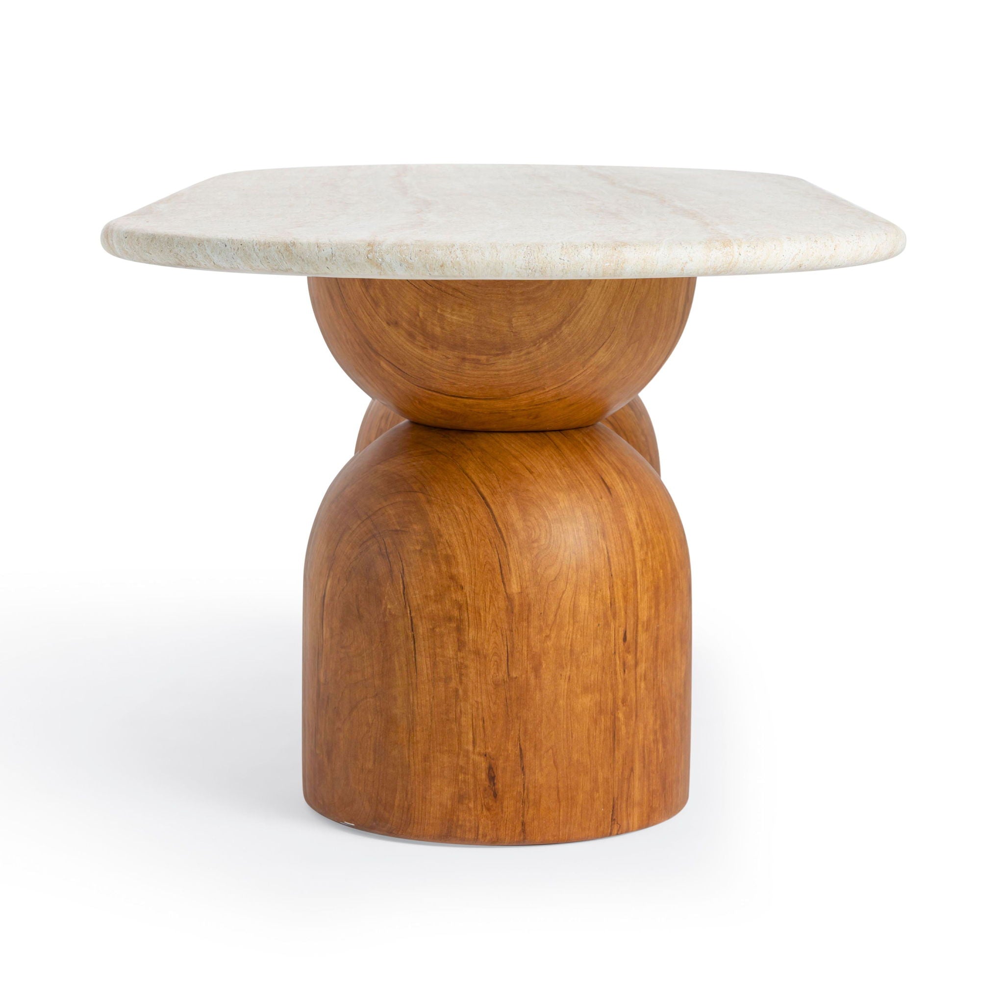 Cynthia - 87" Indoor / Outdoor Long Dining Table - Brown / Travertine - Urban Living Furniture (Los Angeles, CA)