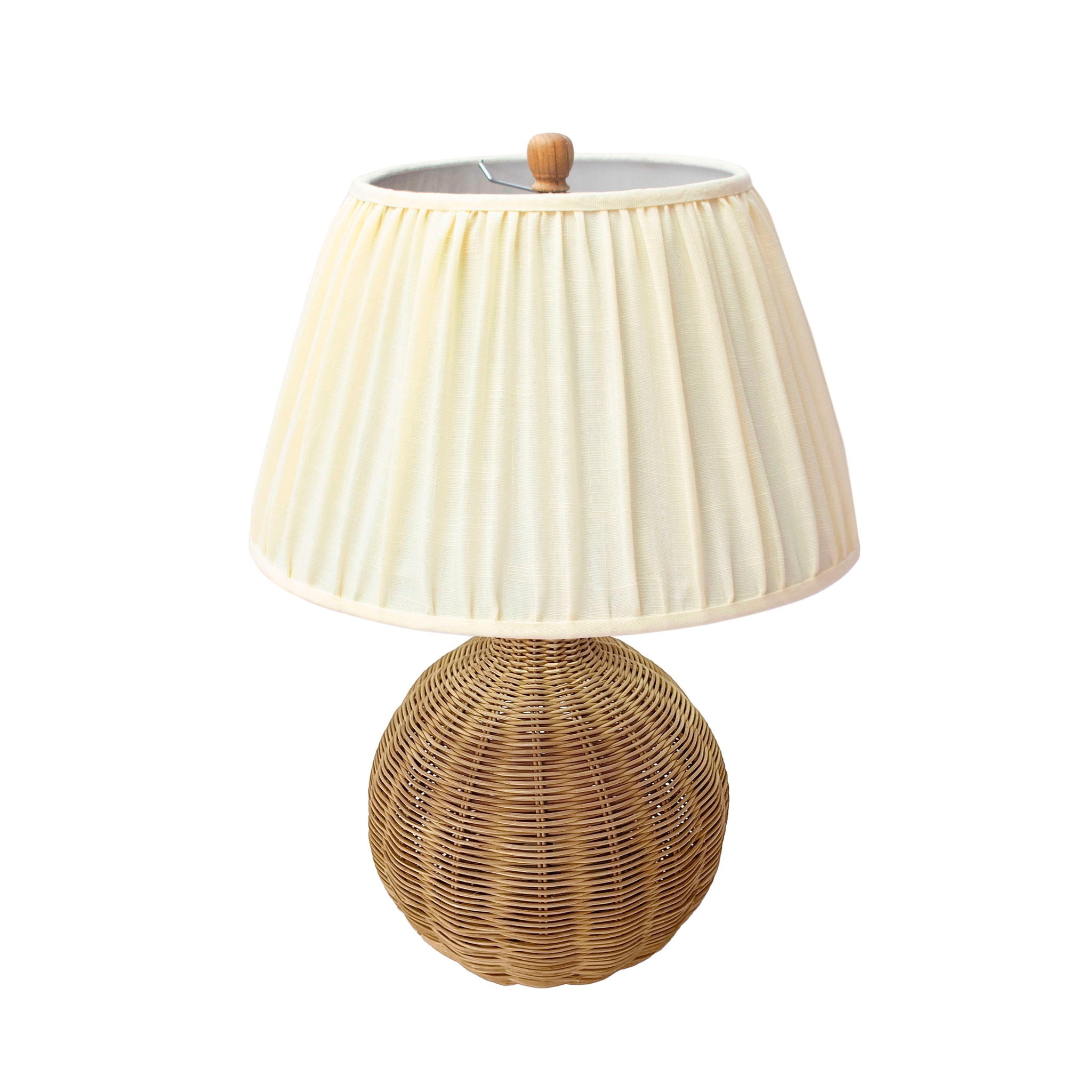 Pallora - Rattan Table Lamp - Cream & Natural - Urban Living Furniture (Los Angeles, CA)