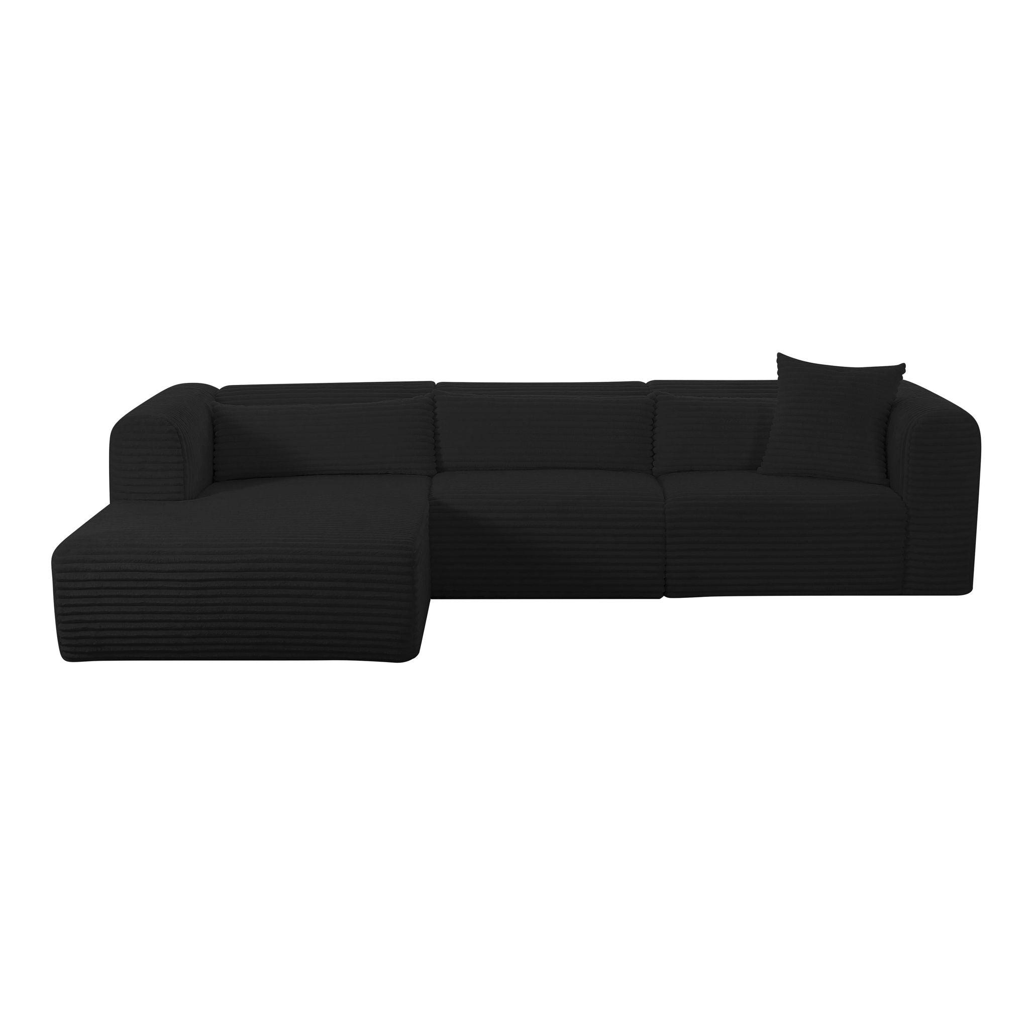 Tarra - Fluffy Oversized Corduroy Modular Sectional - Urban Living Furniture (Los Angeles, CA)