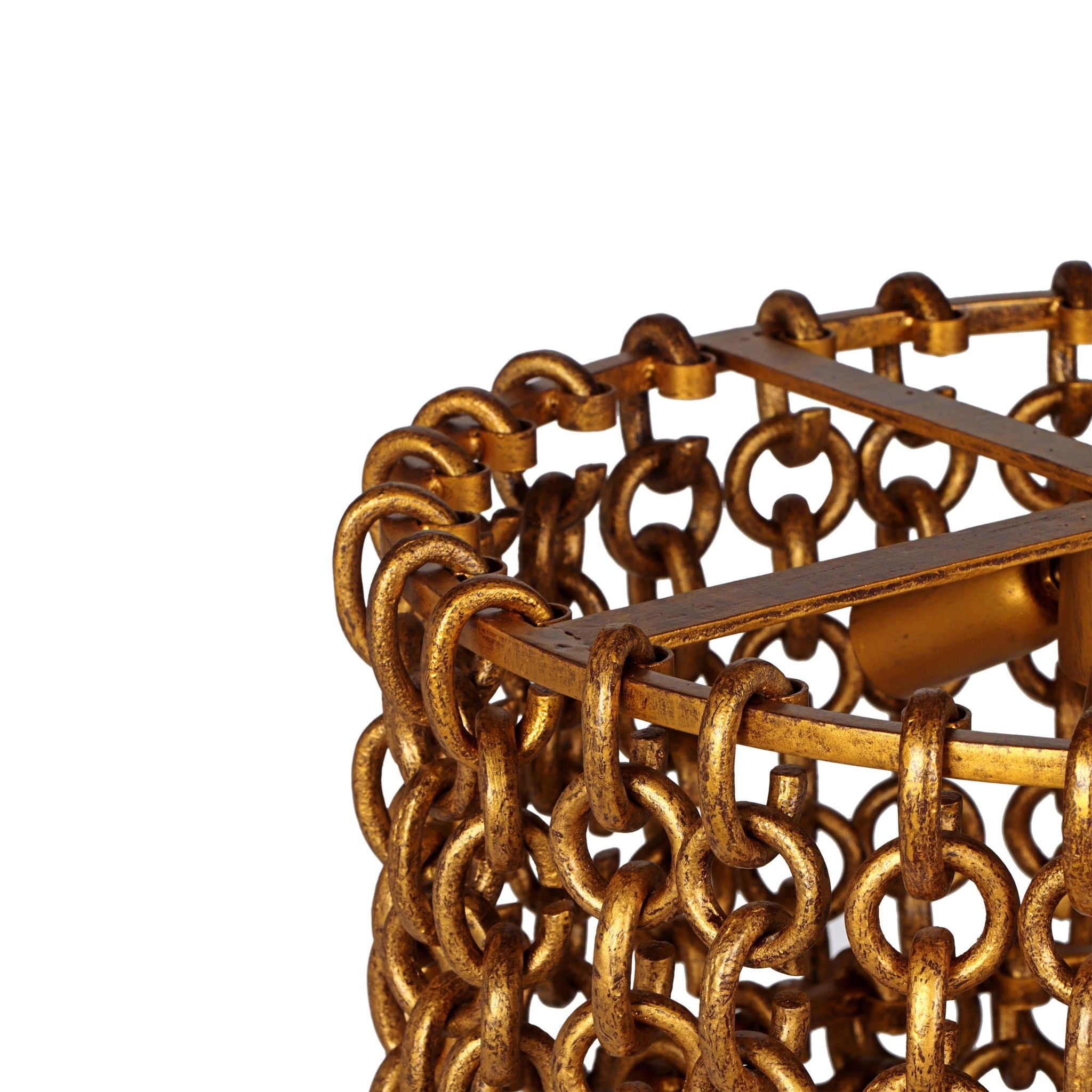 Nirsa - Brass Chain Link 3-Tier Chandelier - Gold - Urban Living Furniture (Los Angeles, CA)