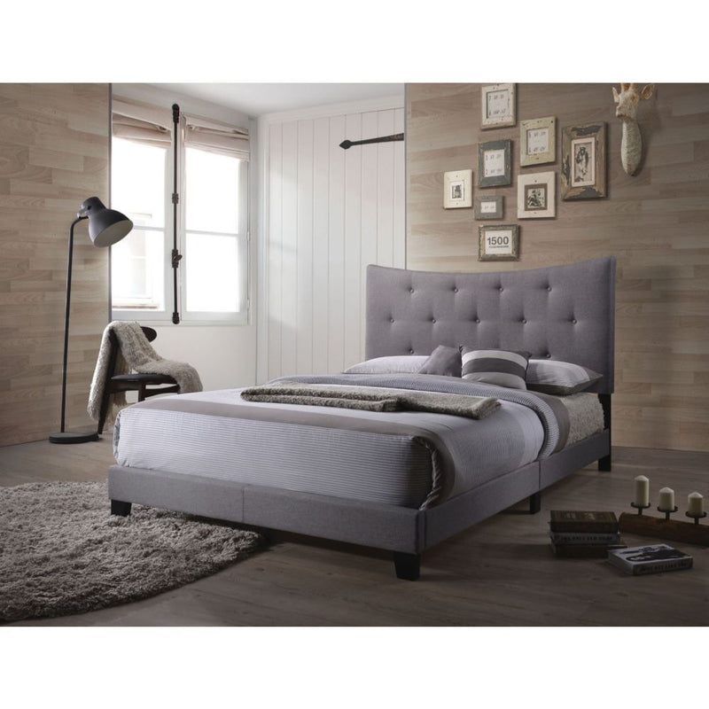 Venacha - Queen Bed - Gray Fabric - Urban Living Furniture (Los Angeles, CA)