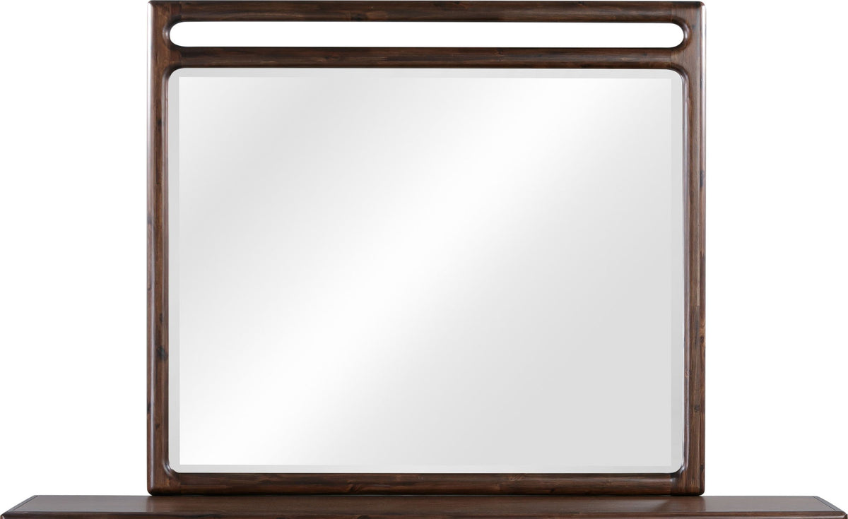 Sol - Beveled Glass Wall Or Dresser Mirror - Brown Spice