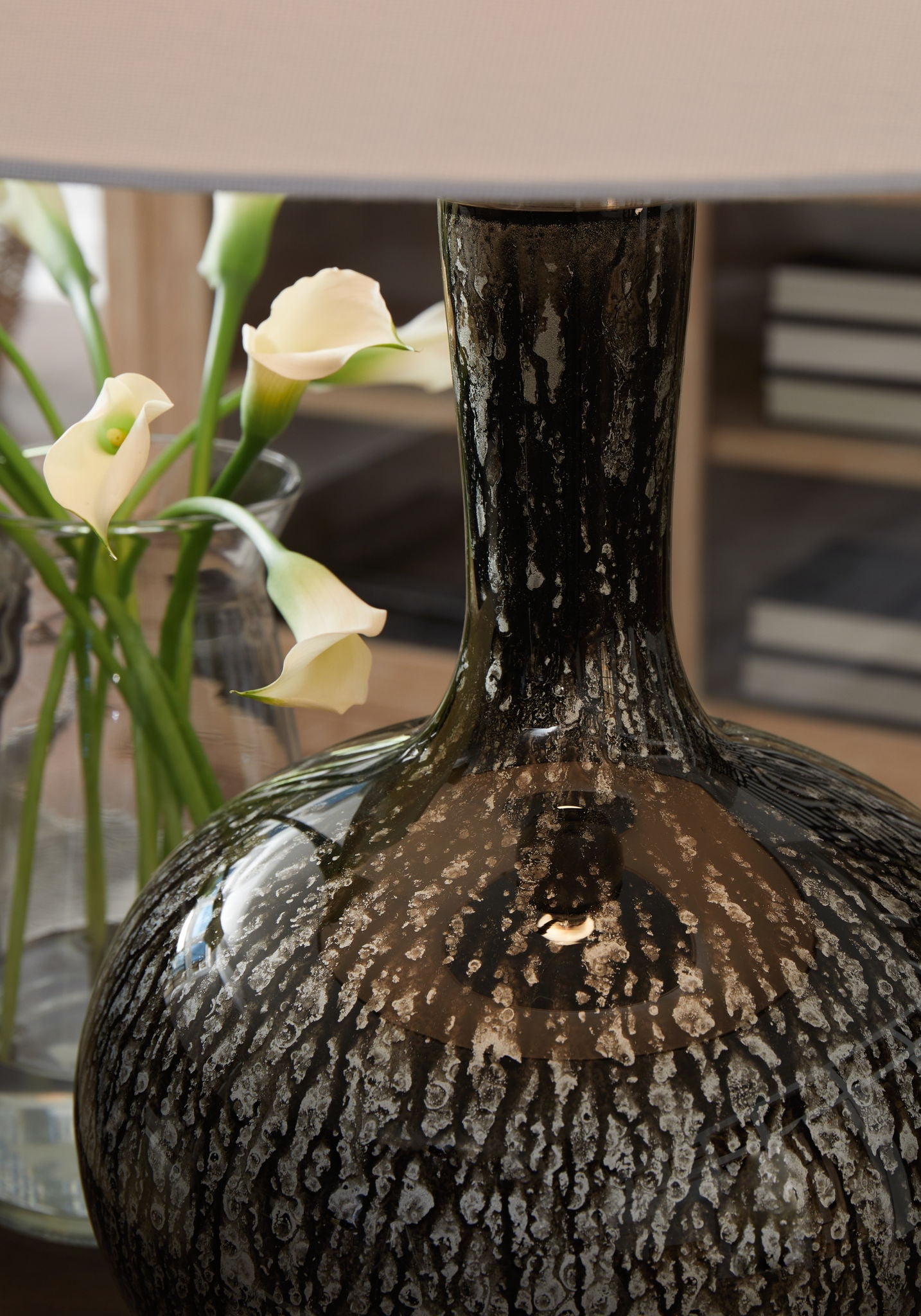 Tenslow - Antique Black - Glass Table Lamp - Urban Living Furniture (Los Angeles, CA)