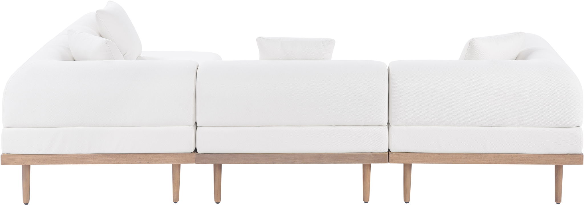 Laguna - 4 Piece 106.5" Upholstered Outdoor Patio Modular Sectional - Urban Living Furniture (Los Angeles, CA)