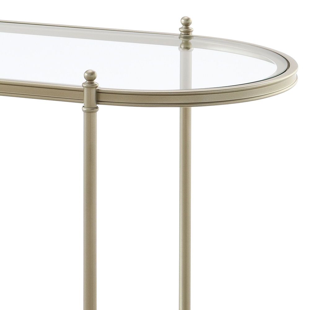 Zaba - Sofa Table - Glass Top & Champagne - Urban Living Furniture (Los Angeles, CA)