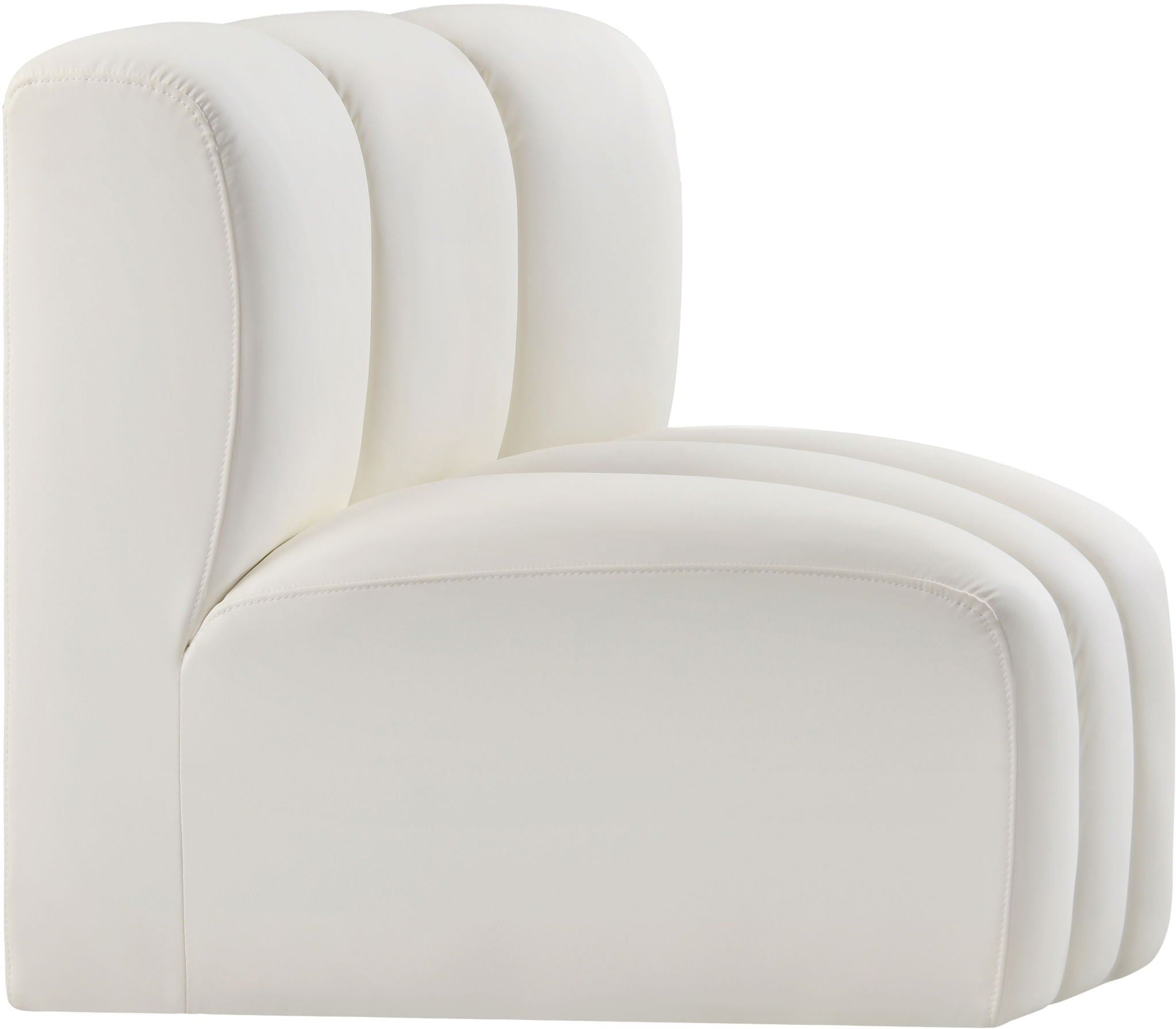 Arc - Faux Leather Curved Corner Chair - Urban Living Furniture (Los Angeles, CA)