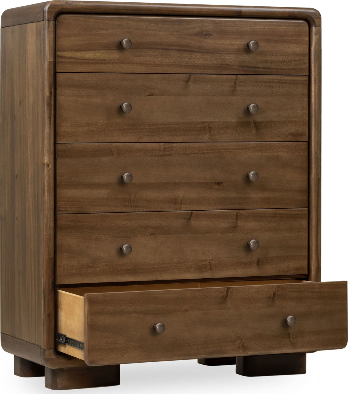 Boka - Five Drawer Acacia Wood Chest - Impala