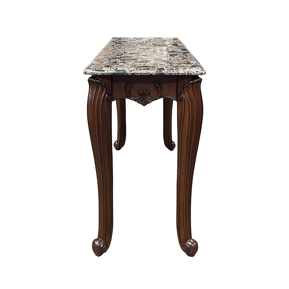 Nayla - Sofa Table - Natural Marble Top & Cherry - Urban Living Furniture (Los Angeles, CA)