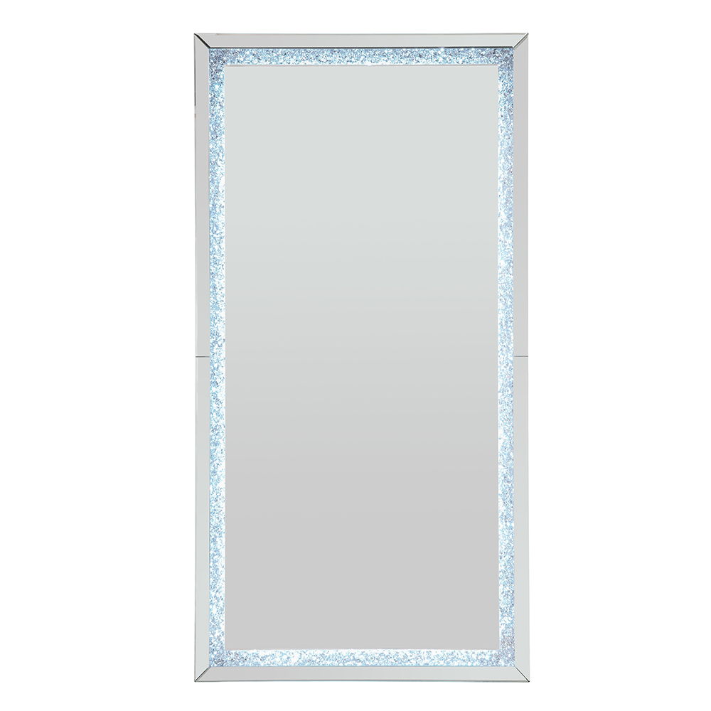 Noralie - Floor Mirror - Faux Diamonds & Mirrored - Urban Living Furniture (Los Angeles, CA)